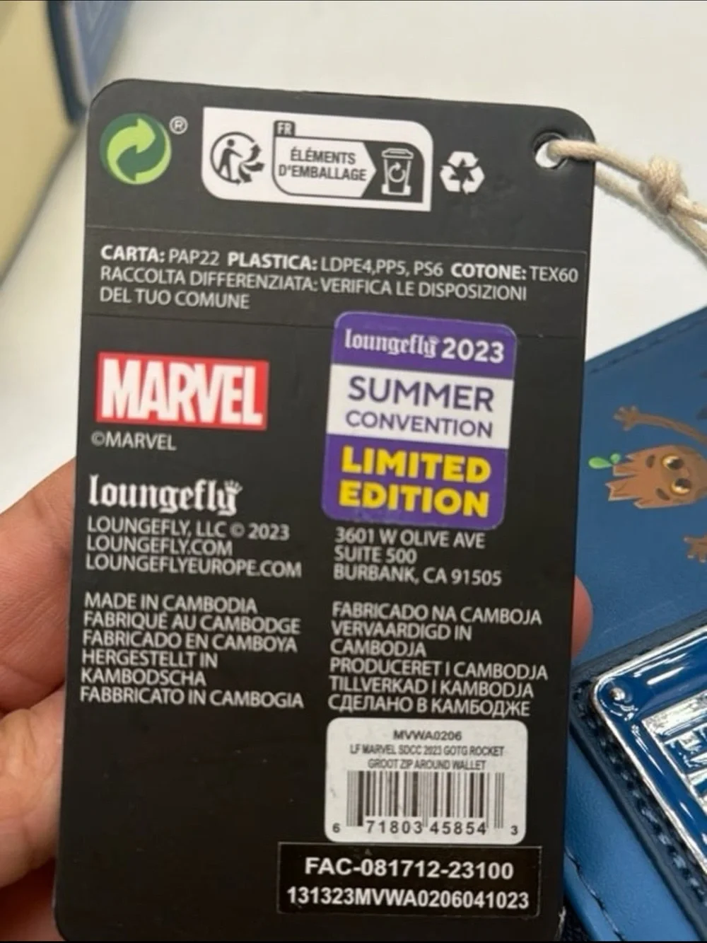 Loungefly Marvel GotG Rocket & Groot Mini Backpack & Wallet Set